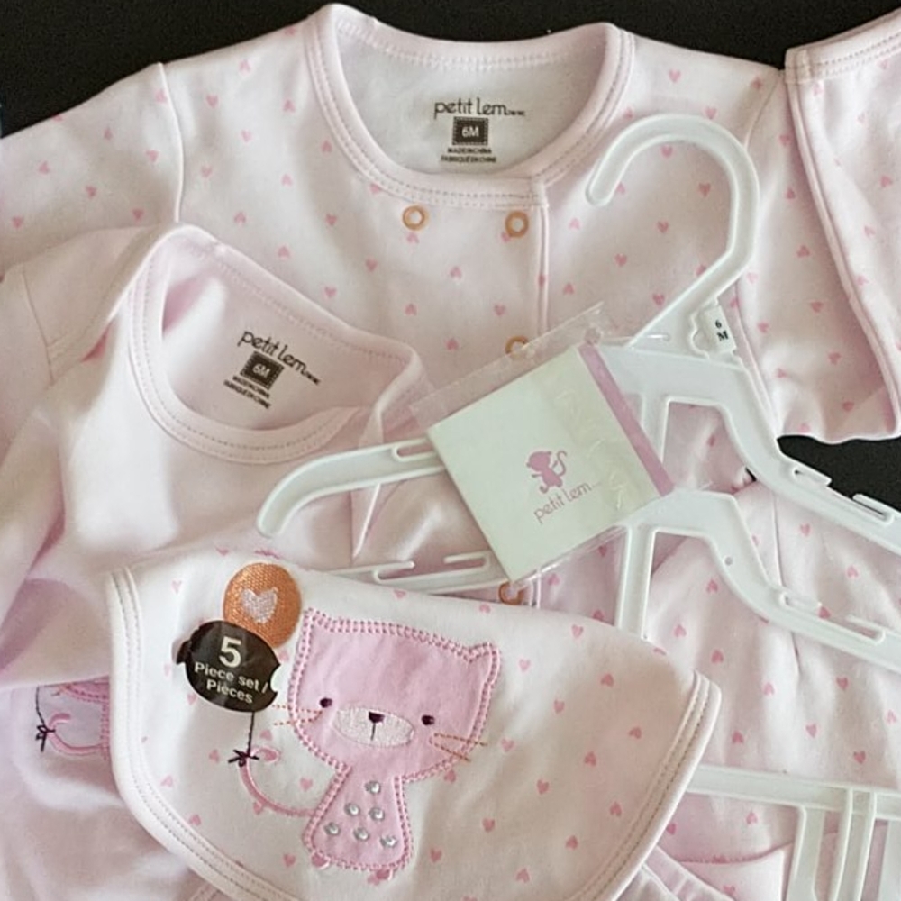 5 Piece Set Baby Girl Outfit Size 6 Months - Picture 7 of 7
